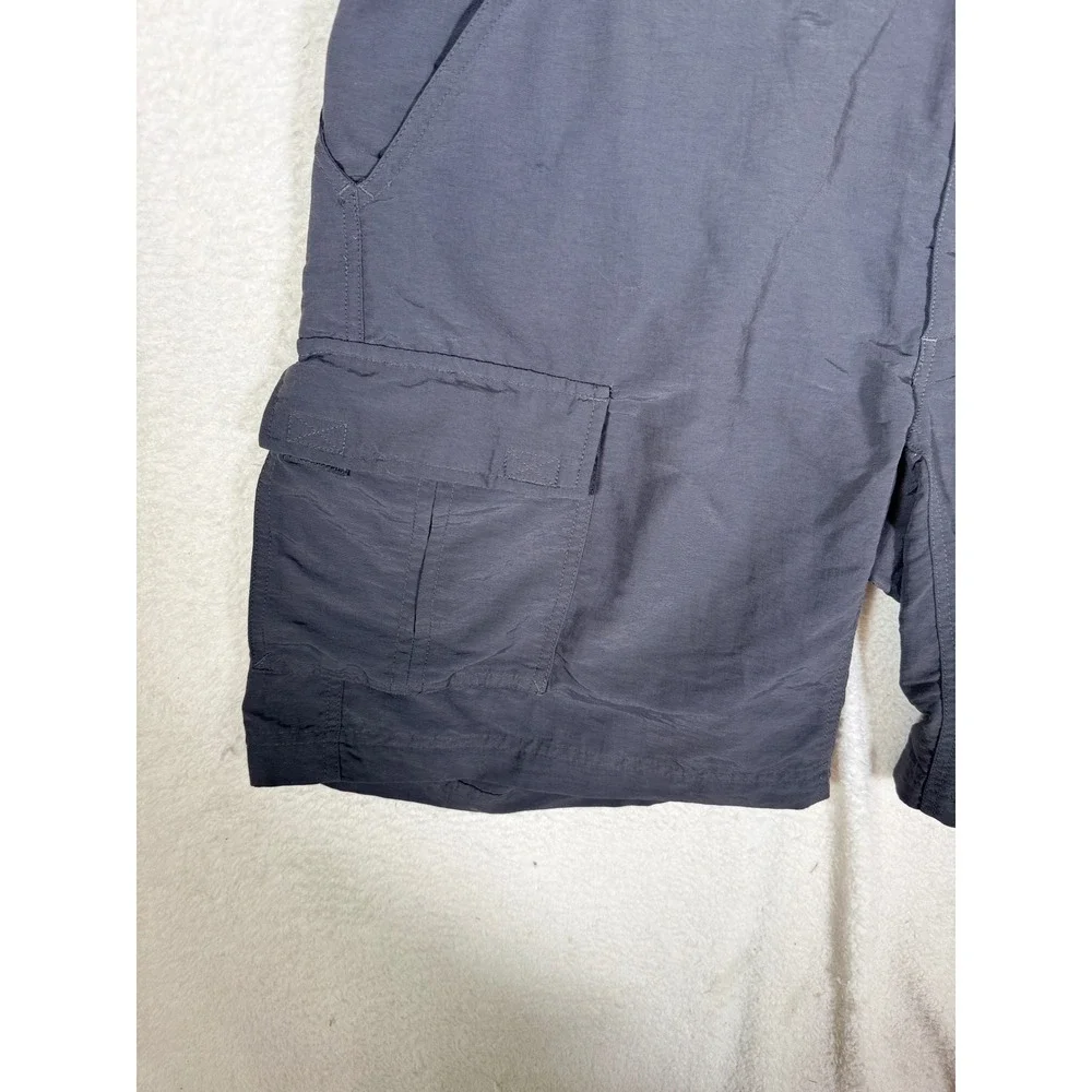 The North Face Belted Cargo Hiking Shorts Mens Gray Nylon XL Asphalt AU2D Trail